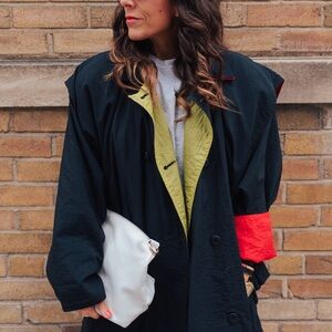 90’s Graphic Colourblock Hilary Radley Cinch Waist Jacket